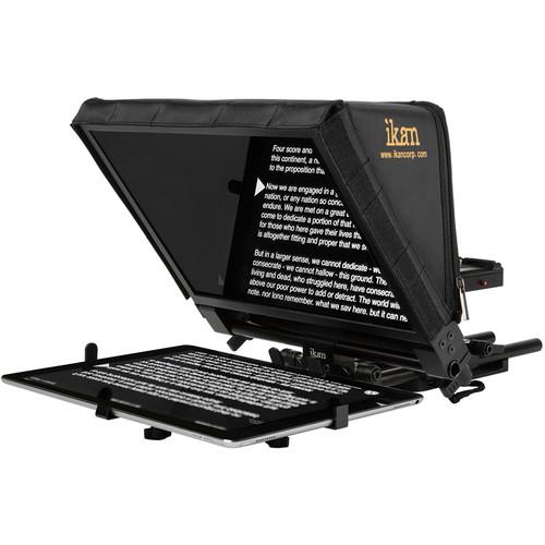 Teleprompter universal para tableta grande ikan Elite Pro con control remoto