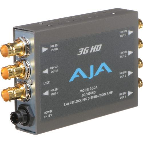 Distribuidor y Amplificador AJA 3GDA 3G-SDI 1x6 Reclocking
