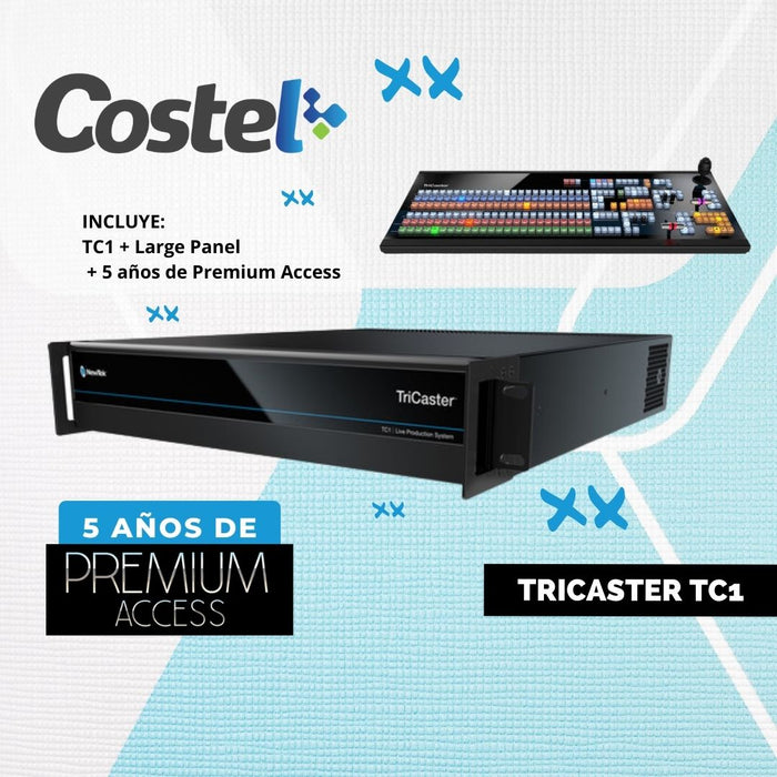 Tricaster TC1 + Large Panel +5 años de Premium Access