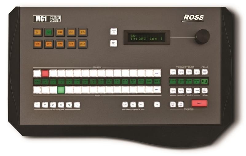 Panel de control Ross MC1 con 16 botones de fuente
